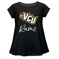 Youth Vive La Fete  Black VCU Rams Toddler A-Line Top