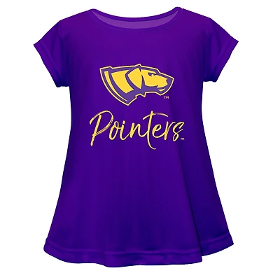 Youth Vive La Fete  Purple Wisconsin-Stevens Point Pointers Toddler A-Line Top