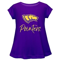 Youth Vive La Fete  Purple Wisconsin-Stevens Point Pointers Toddler A-Line Top