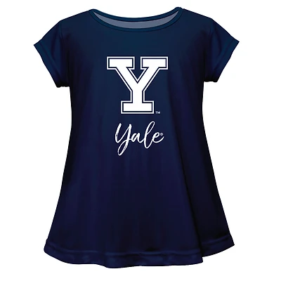 Youth Vive La Fete  Navy Yale Bulldogs Toddler A-Line Top