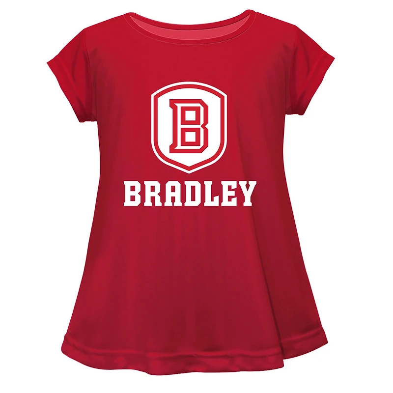 Youth Vive La Fete  Red Bradley Braves A-Line Top