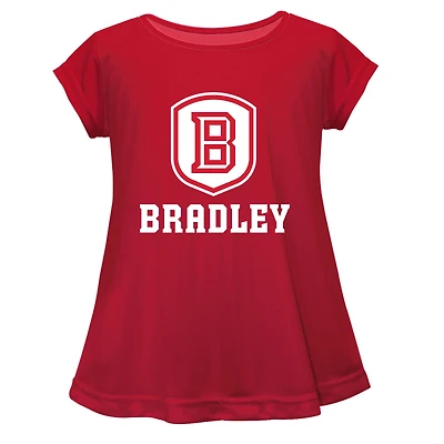Youth Vive La Fete  Red Bradley Braves A-Line Top