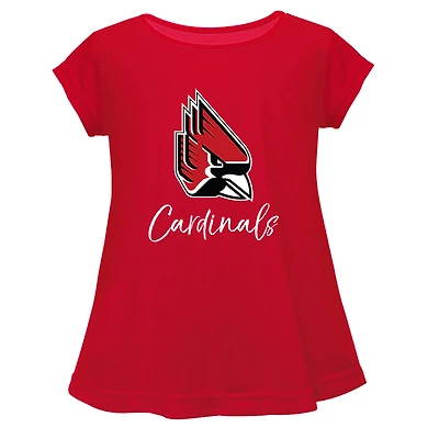 Youth Vive La Fete  Red Ball State Cardinals A-Line Top