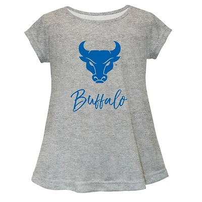 Youth Vive La Fete  Gray Buffalo Bulls A-Line Top