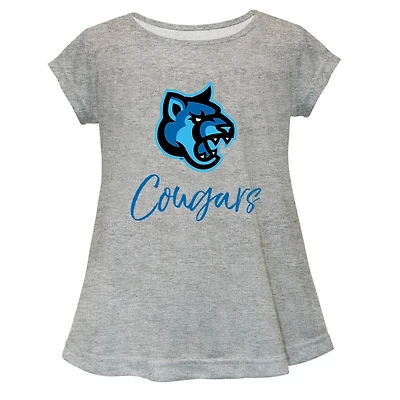 Youth Vive La Fete  Gray Cal State San Marcos Cougars A-Line Top