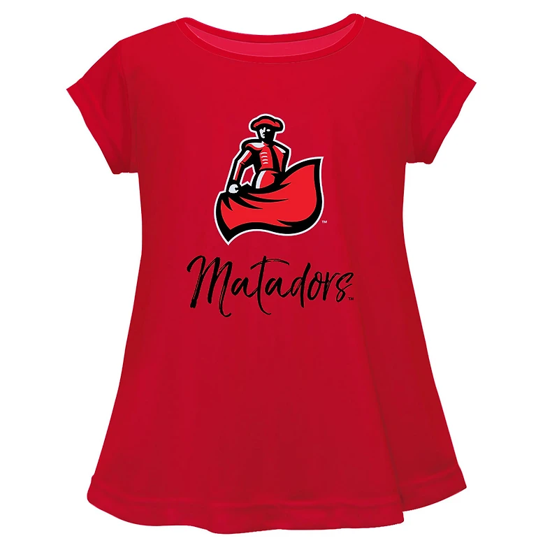Youth Vive La Fete  Red Cal State Northridge Matadors A-Line Top