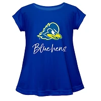 Youth Vive La Fete  Blue Delaware Fightin' Hens A-Line Top