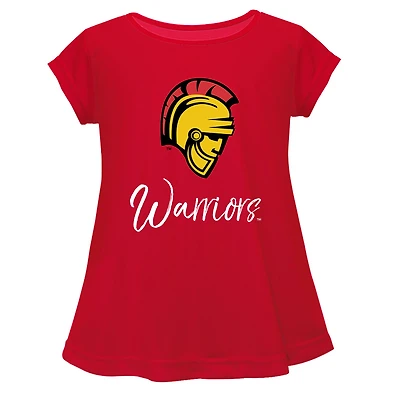 Youth Vive La Fete  Red Cal State Stanislaus Warriors A-Line Top