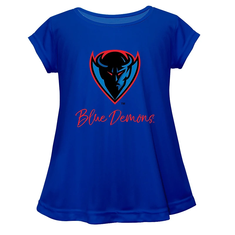 Youth Vive La Fete  Blue DePaul Demons A-Line Top