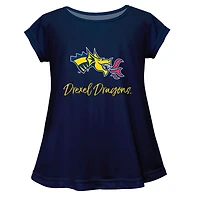 Youth Vive La Fete  Navy Drexel Dragons A-Line Top
