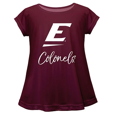 Youth Vive La Fete  Maroon Eastern Kentucky Colonels A-Line Top