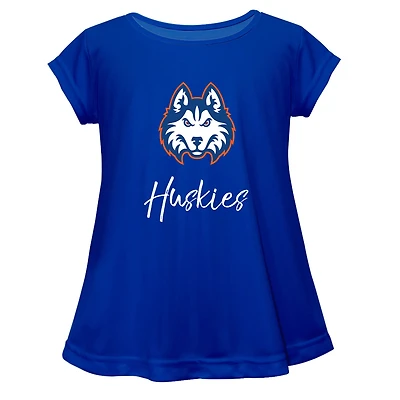 Youth Vive La Fete  Blue Houston Christian Huskies A-Line Top