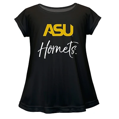 Youth Vive La Fete  Black Alabama State Hornets A-Line Top