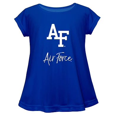 Youth Vive La Fete  Blue Air Force Falcons A-Line Top