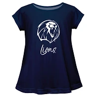 Youth Vive La Fete  Navy Arkansas Fort Smith Lions A-Line Top