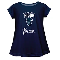 Youth Vive La Fete  Navy Howard Bison A-Line Top