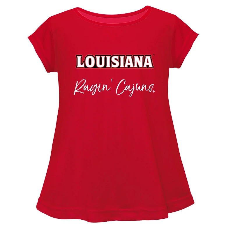 Youth Vive La Fete  Cardinal Louisiana Ragin' Cajuns A-Line Top