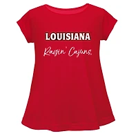 Youth Vive La Fete  Cardinal Louisiana Ragin' Cajuns A-Line Top
