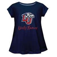 Youth Vive La Fete  Navy Liberty Flames A-Line Top