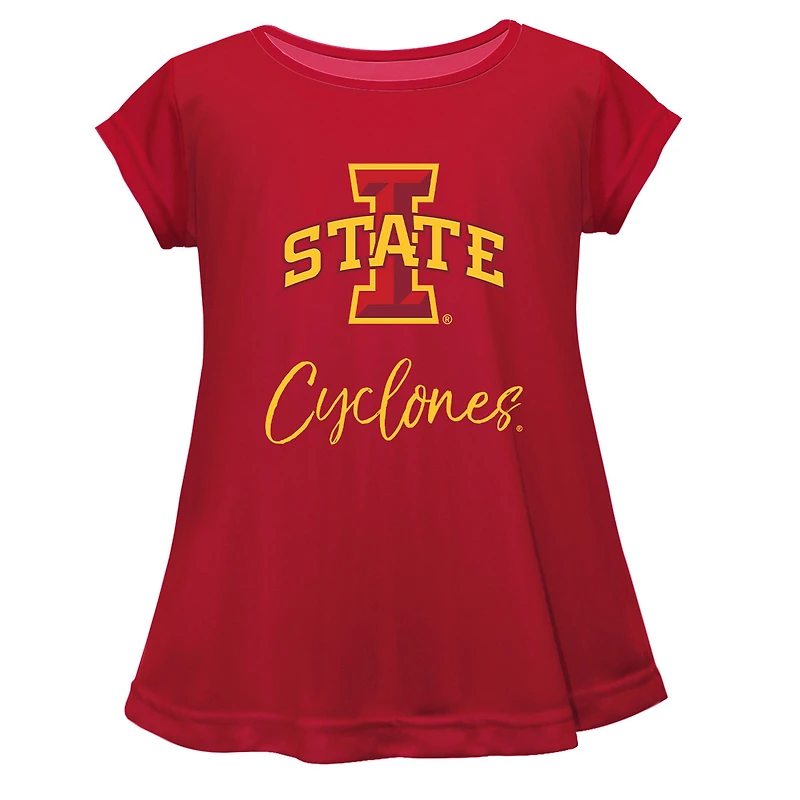 Youth Vive La Fete  Cardinal Iowa State Cyclones A-Line Top