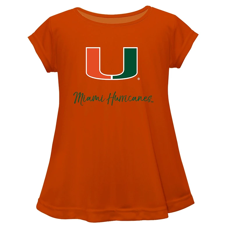 Youth Vive La Fete  Orange Miami Hurricanes A-Line Top