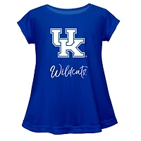 Youth Vive La Fete  Blue Kentucky Wildcats A-Line Top