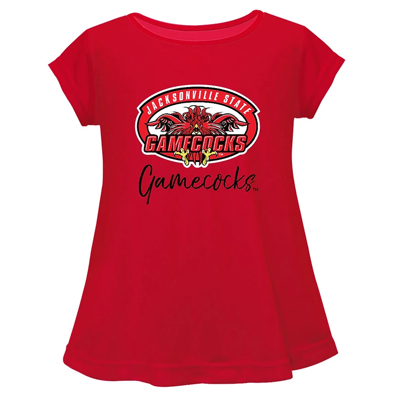 Youth Vive La Fete Red Jacksonville State Gamecocks A-Line Top