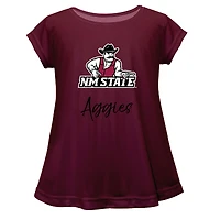 Youth Vive La Fete  Maroon New Mexico State Aggies A-Line Top