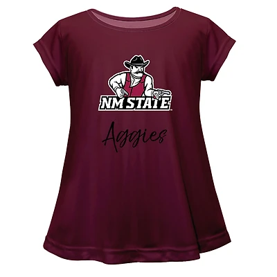 Youth Vive La Fete  Maroon New Mexico State Aggies A-Line Top