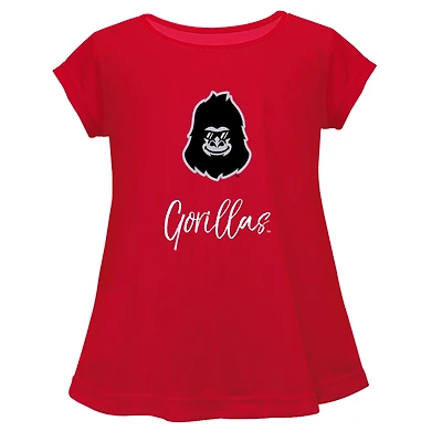 Youth Vive La Fete  Crimson Pittsburg State Gorillas A-Line Top