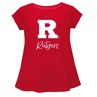 Youth Vive La Fete  Red Rutgers Scarlet Knights A-Line Top