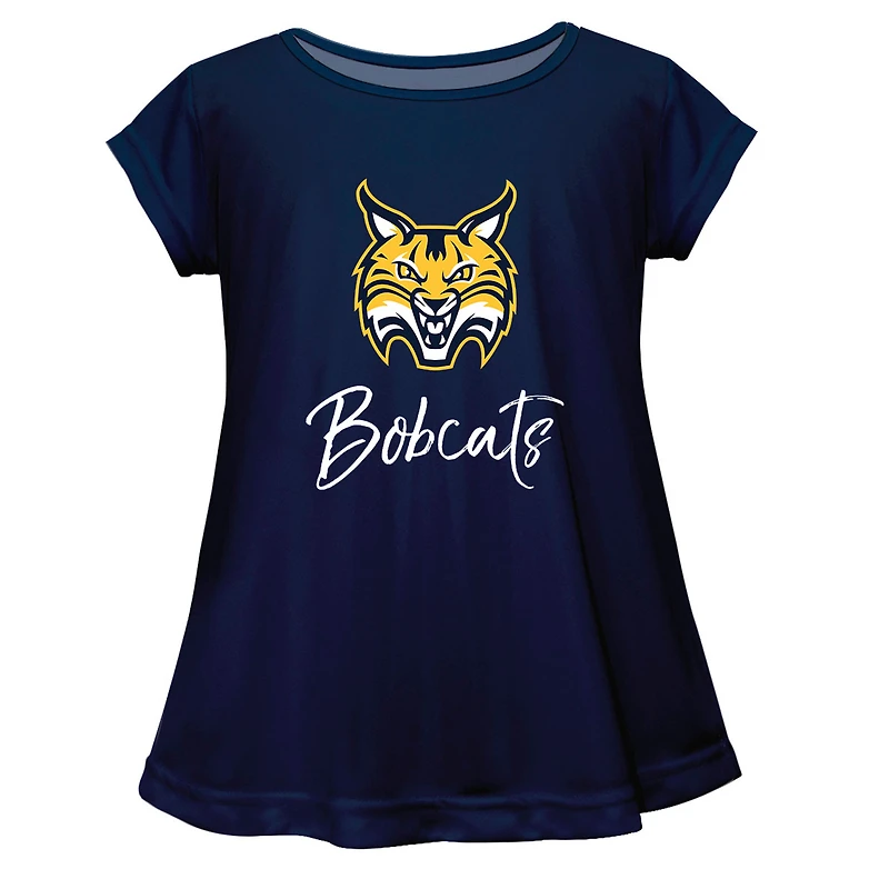 Youth Vive La Fete  Navy Quinnipiac Bobcats A-Line Top