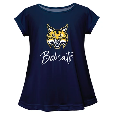 Youth Vive La Fete  Navy Quinnipiac Bobcats A-Line Top