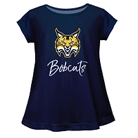 Youth Vive La Fete  Navy Quinnipiac Bobcats A-Line Top