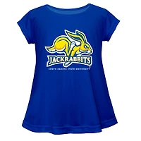 Youth Vive La Fete  Blue South Dakota State Jackrabbits A-Line Top