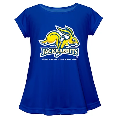 Youth Vive La Fete  Blue South Dakota State Jackrabbits A-Line Top