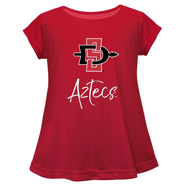Youth Vive La Fete  Cardinal San Diego State Aztecs A-Line Top