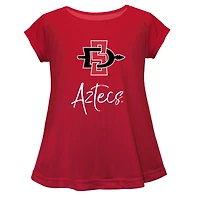 Youth Vive La Fete  Cardinal San Diego State Aztecs A-Line Top