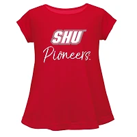 Youth Vive La Fete  Red Sacred Heart Pioneers A-Line Top
