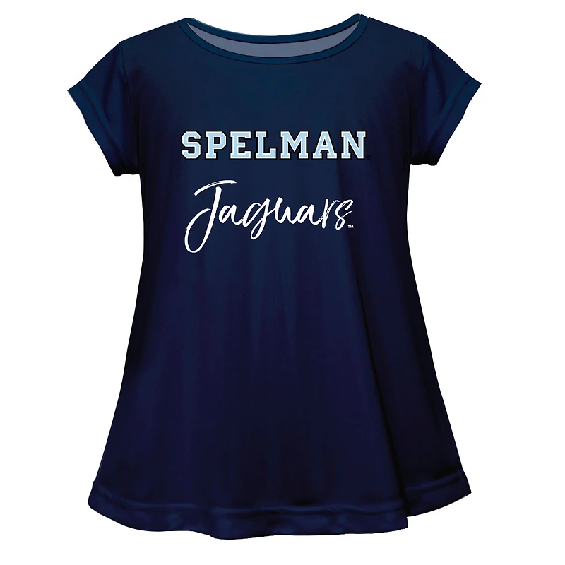 Youth Vive La Fete  Navy Spelman College Jaguars A-Line Top