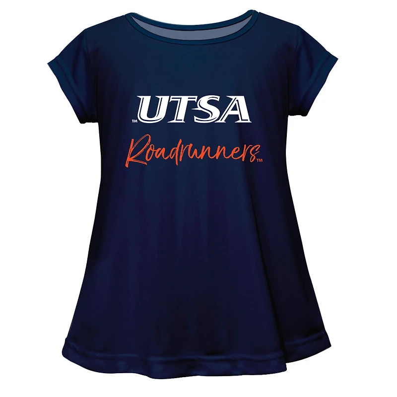 Youth Vive La Fete  Navy UTSA Roadrunners A-Line Top