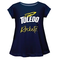 Youth Vive La Fete  Navy Toledo Rockets A-Line Top