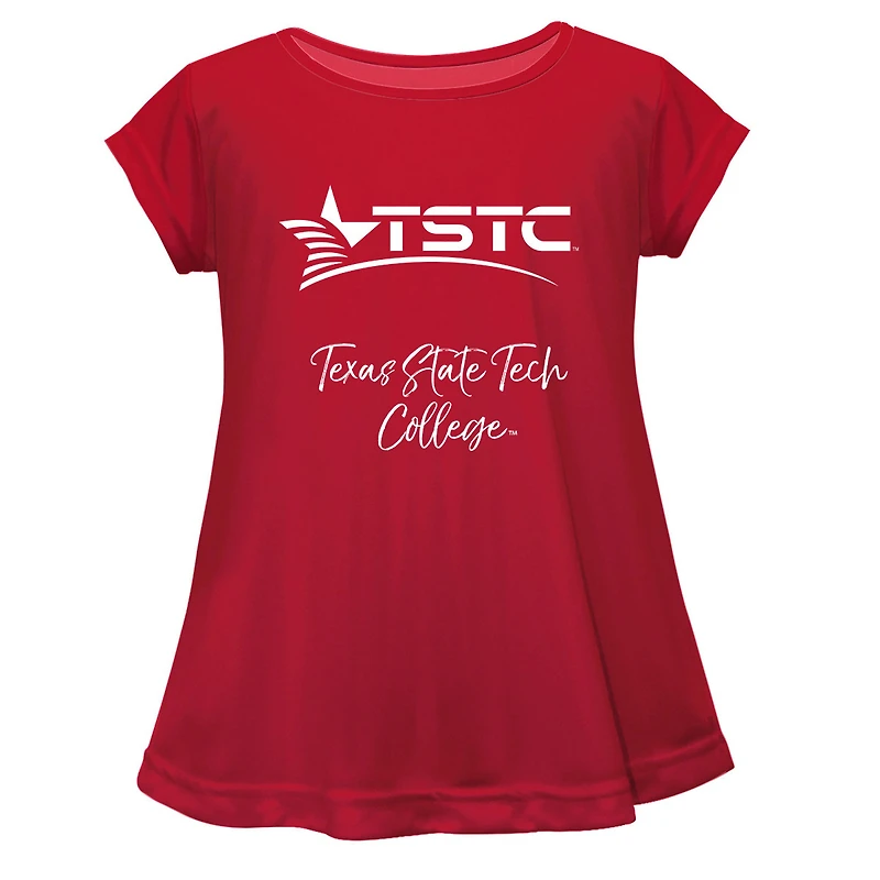 Youth Vive La Fete  Red Texas State Technical College A-Line Top