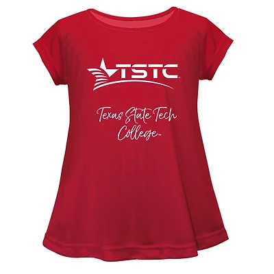 Youth Vive La Fete  Red Texas State Technical College A-Line Top