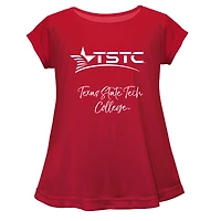 Youth Vive La Fete  Red Texas State Technical College A-Line Top