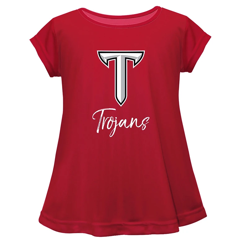 Youth Vive La Fete  Maroon Troy University Trojans A-Line Top