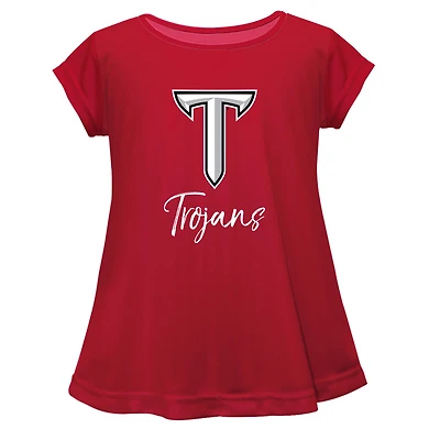 Youth Vive La Fete  Maroon Troy University Trojans A-Line Top
