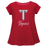 Youth Vive La Fete  Maroon Troy University Trojans A-Line Top