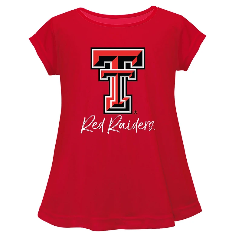 Youth Vive La Fete Red Texas Tech Raiders A-Line Top