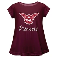 Youth Vive La Fete  Maroon Texas Woman's Pioneers A-Line Top